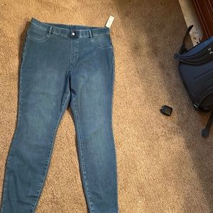Jeggings.  Time and True.  XL. Medium wash